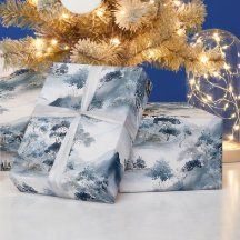 Chinoiserie de washi d'hiver | Cabane de pin