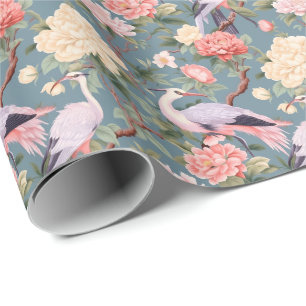 Papier Cadeau Chinoiserie Jade Egret