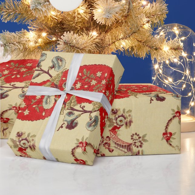 Papier Cadeau Chinoiserie pour Noël (Vacances)