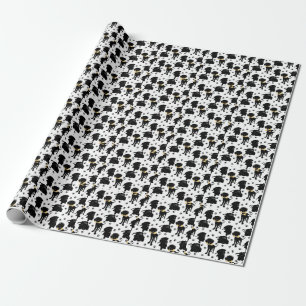 Papier Cadeau Chiots de récupération Black Labrador