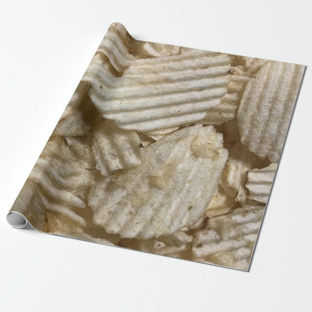 Papier Cadeau Chips de pommes de terre (Déroulé)