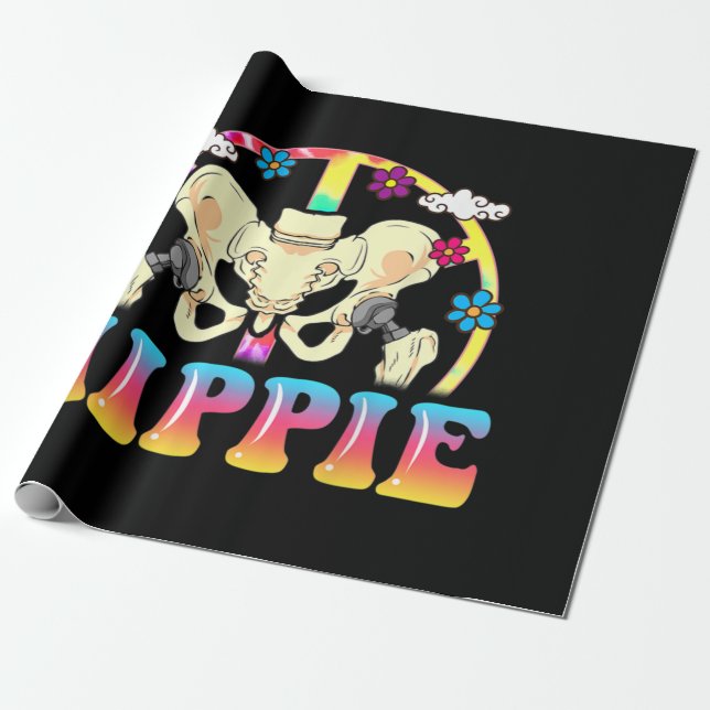 Papier Cadeau Chirurgie mixte de remplacement de hanche hippie a (Déroulé)