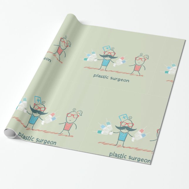 Papier Cadeau Chirurgien plastique (Déroulé)