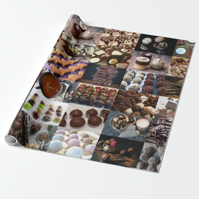 Papier Cadeau Chocolat (Déroulé)