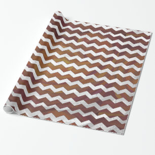 Papier Cadeau Chocolat Carmel Swirl Chevron Motif