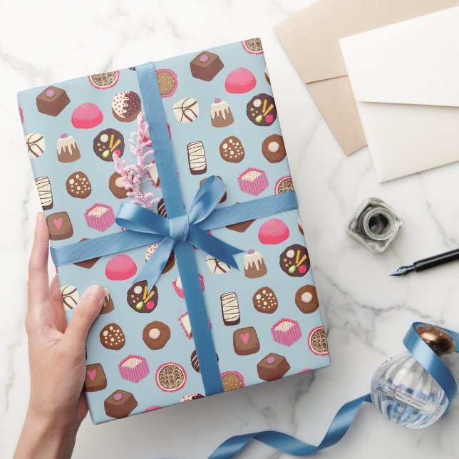 Papier Cadeau Chocolat confiserie (Cadeaux)