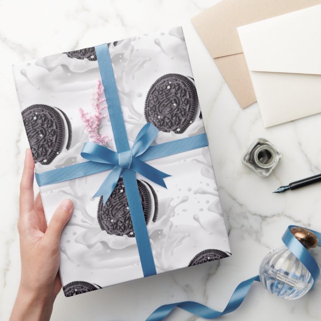 Papier Cadeau Chocolat Cookie Lait Splash (Cadeaux)
