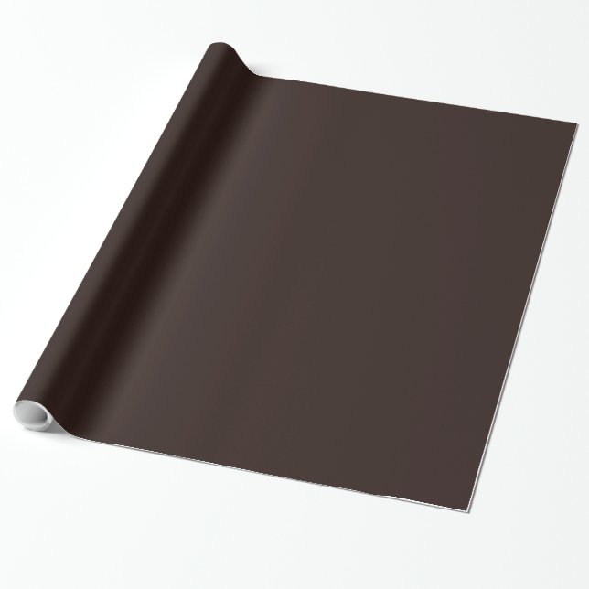 Papier Cadeau Chocolat foncé Brown (Déroulé)