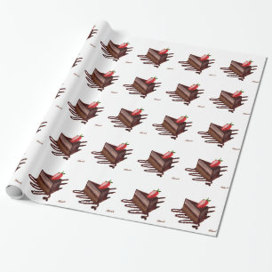 Papier Cadeau Chocolat gâteau nourriture aquarelle dessert Baker