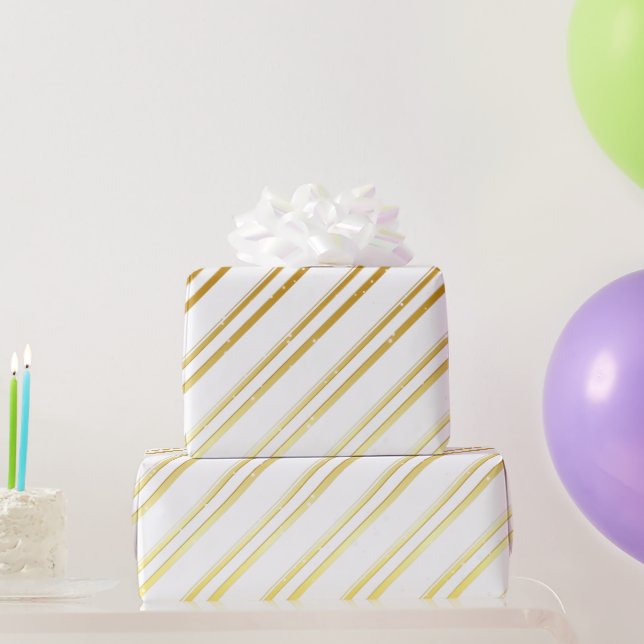 Papier Cadeau Choisissez votre propre couleur avec des bandes d' (Cadeaux de fête)