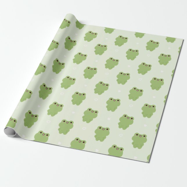 Papier Cadeau Chonky Frog (Déroulé)