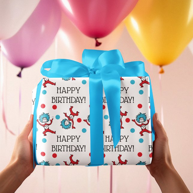 Papier Cadeau Chose 1 Chose 2 | Joyeux anniversaire (Wrapped gift)