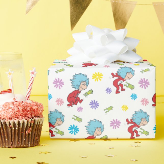 Papier Cadeau Chose Une Chose Deux Chaussures Hoppy Motif (Fête d'anniversaire)