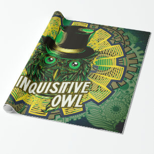 Papier Cadeau Chouette à vapeur