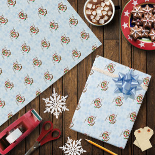 Papier Cadeau Chouette de Noël