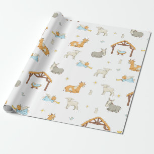 Papier Cadeau Chrétien de papier d'enveloppe de cadeau de Noël