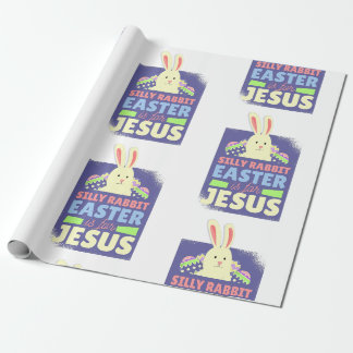 Papier Cadeau christian Easter Bunny jesus christ