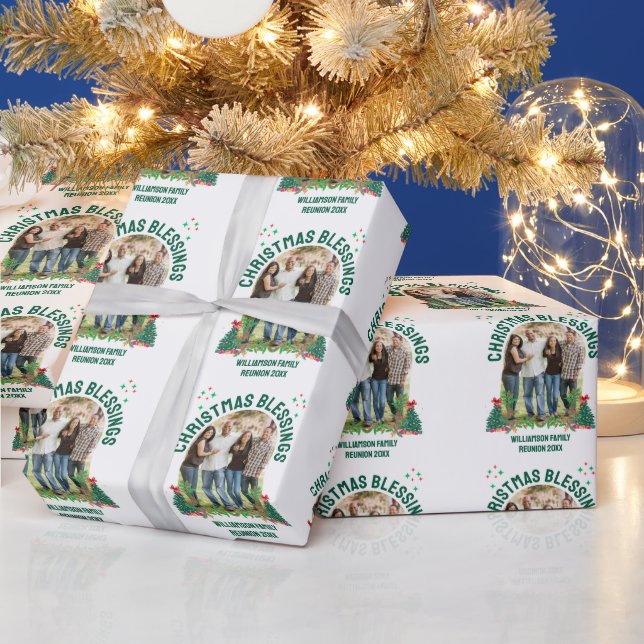 Papier Cadeau CHRISTMAS BÉNÉFICIE FAMILLE RÉUNION Groupe de jume (Vacances)
