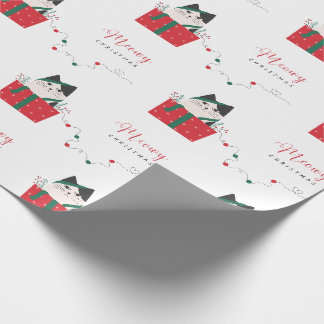 Papier Cadeau Christmas Cat meowy Christmas