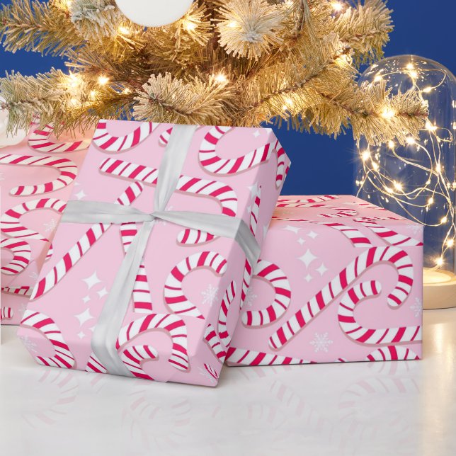 Papier Cadeau Christmas de Pink Candy Canes (Vacances)