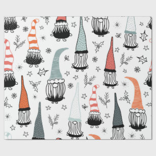 Papier Cadeau Christmas Gnomes