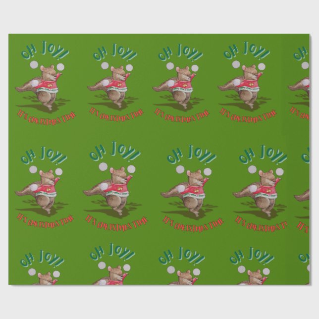 Papier Cadeau Christmas Joy Wrapping Paper (Plat)