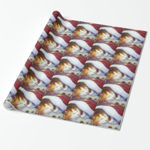 Papier Cadeau Christmas Kitten