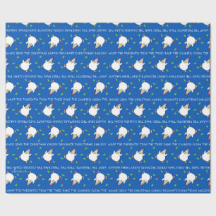 Papier Cadeau CHRISTMAS PANIC CHICKEN 2 by Sandra Boynton