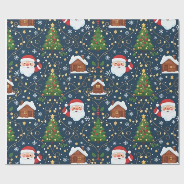 Papier Cadeau Christmas Wrapping Paper (Plat)
