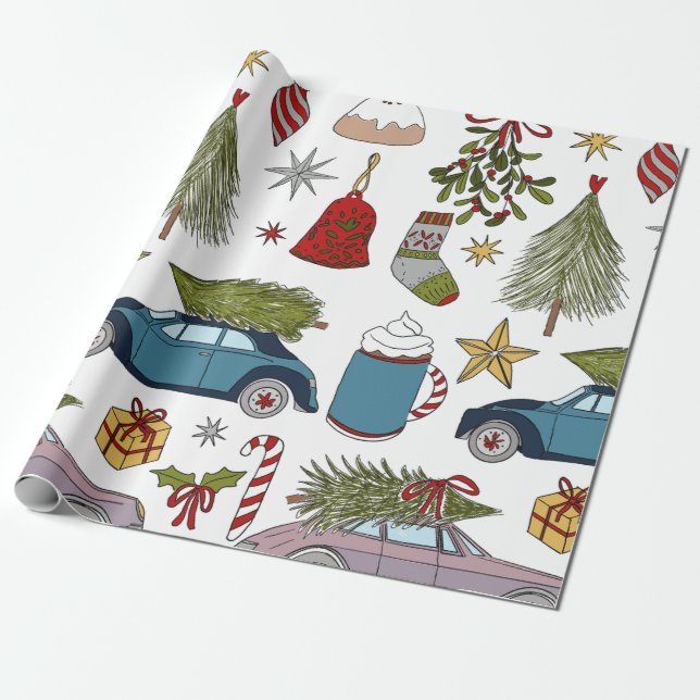 PAPIER CADEAU CHRISTMAS WRAPPING PAPER  (Déroulé)