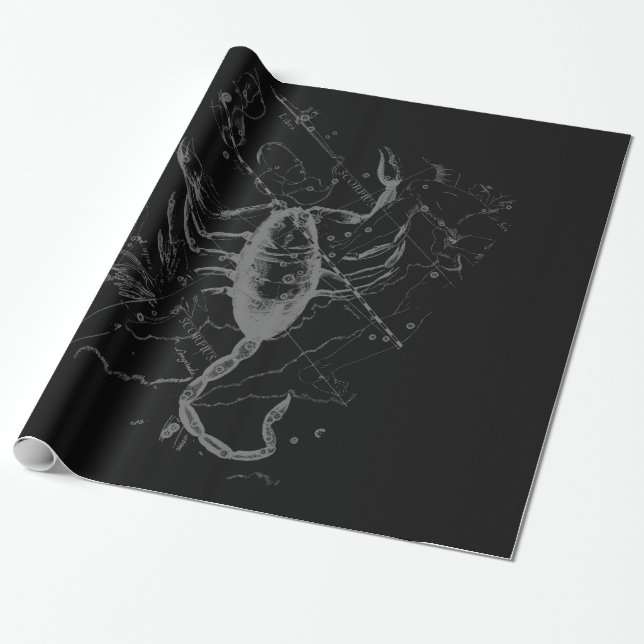 Papier Cadeau Chrome comme Scorpio Zodiac Symbole sur Hevelius (Déroulé)