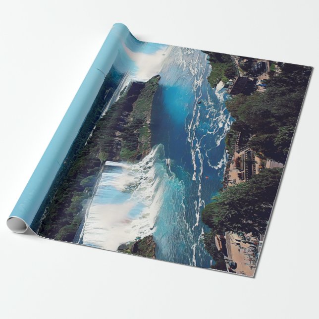 Papier Cadeau CHUTES NIAGARA - voir (Déroulé)