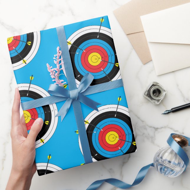 Papier Cadeau Cibles de tir à l'arc, tir à l'arc (Cadeaux)