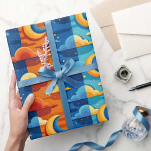 PAPIER CADEAU CIE NUAGES DE NUIT