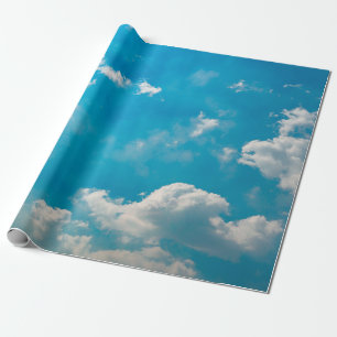 Papier Cadeau ciel nuageux et bleu fond abstrait, air, zone,