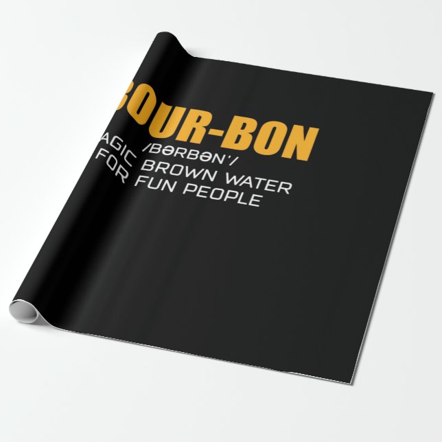 Papier Cadeau Cigar Lover | Bourbon Magic Brown (Déroulé)