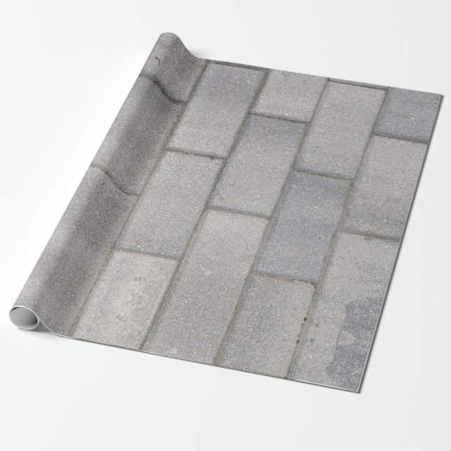 Papier Cadeau Cimetière en brique grise (Déroulé)