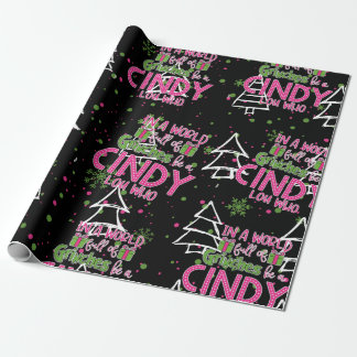 Papier Cadeau Cindy Lou Qui Enveloppe Du Papier