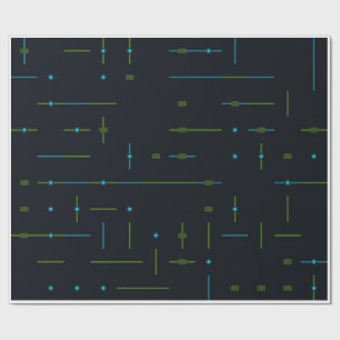 Papier Cadeau Circuit imprimé technologique sans couture