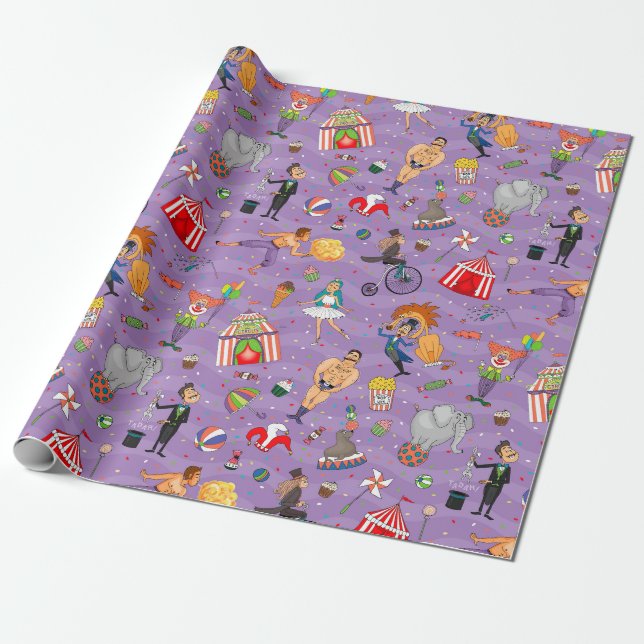 Papier Cadeau Cirque (Déroulé)