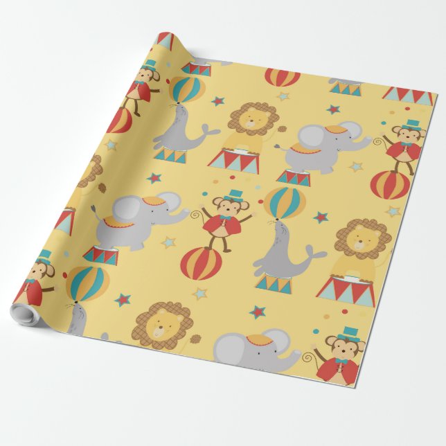 Papier Cadeau Cirque (Déroulé)