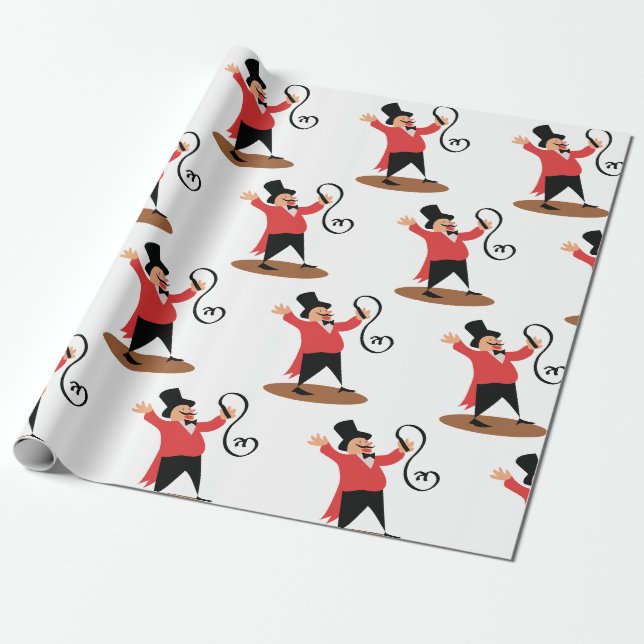 Papier Cadeau Cirque Ringmaster (Déroulé)