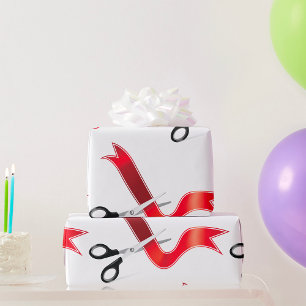Papier Cadeau Ciseaux de la cérémonie d'inauguration coupant le