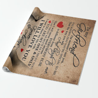 Papier Cadeau Citation d'amour pour amie | Meilleur Cadeau Pour