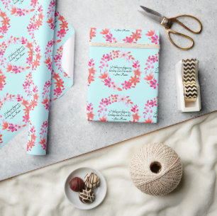 Papier Cadeau Citation de Jane Austen pour prendre soin de soi –