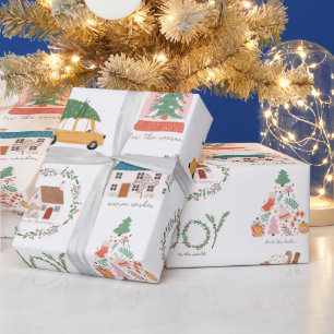 Papier Cadeau Citations et images fêtes Noël Motif
