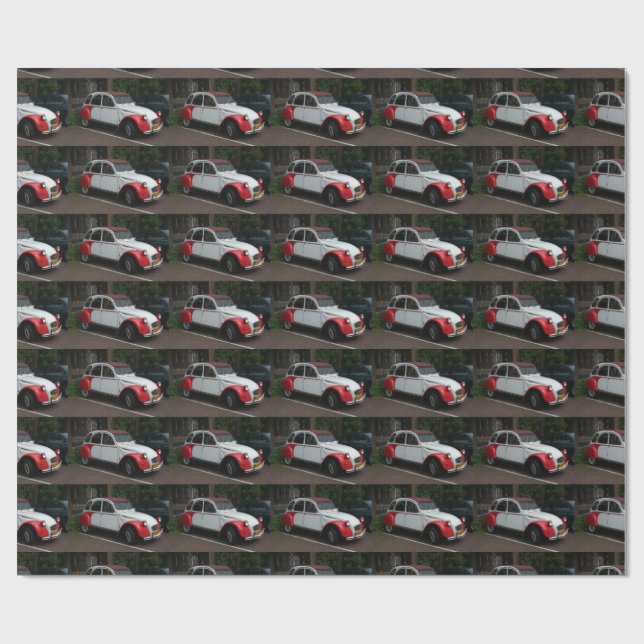 Papier Cadeau Citroen 2 CV Dolly (Plat)