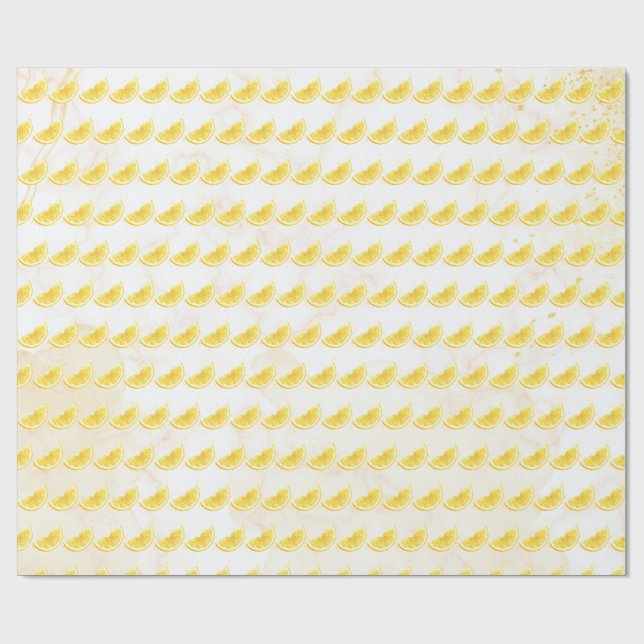 Papier Cadeau Citron (Plat)