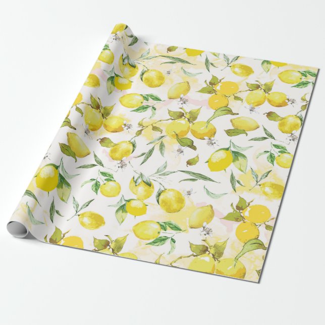 Papier Cadeau citron vert II (Déroulé)