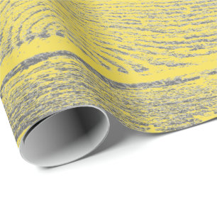 Papier Cadeau Citronade italienne Gris Jaune Shabit en bois arge